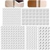 TaimeiMao 322 Pezzi Gommini Adesivi,5 Dimensioni Ø6mm~12.7mm,Paracolpi in Gomma,Gommini Paracolpi in Silicone Trasparente,Ammortizzatore di Colpi per Cassetti Porte Finestre Pareti