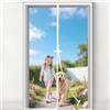 NOZIT DOOR Zanzariera Magnetica 125x260 cm, Zanzariera Porta Finestra Tenda Bianco, Zanzariere Magnetiche Balcone, Anti Zanzare Insetti, Chiusura Magnetica Automatica, Protezione completa per vita domestica