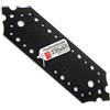 Lun Fix Piastra giunzione piana 230 x 65 x 2,5 mm, 10 pezzi, lamiera forata nera, piatti neri, staffe angolari per legno, angolare ferro, giunzioni per mobili, legno fai da te, pannello legno, Lun Fix