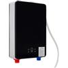 EasegantEl Scaldabagno Istantaneo, Scaldabagno Elettrico Senza Serbatoio, 6500W Mini Scaldabagno a Parete, Con Display della Temperatura, Temperatura Costante LED, Doccia per Bagno Cucina Casa Hotel Appartamento