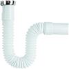 Sanixa GO1000TOPCR3 - Sifone universale per lavandino, in plastica e metallo cromato, 1 1/4 pollici su 32 mm, flessibile
