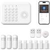XNH 4G + WiFi Sistema di Allarme, Antifurto, 13 Pezzi, Allarme Casa senza Fili con Avvisi APP, Sensori Porta e Finestra, Rilevatore di Movimento, Telecomandi, Compatibile con Alexa e Google Assistant