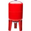 CHM GmbH® Caldaia a membrana verticale da 50 l, serbatoio in acciaio, caldaia a pressione max.8 bar, contenitore di espansione in piedi