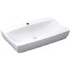 Mai & Mai Lavabo da Appoggio 62.5X39.5X12cm, Lavabo Bagno Sospeso Lavandino Bagno Brüssel890 in Ceramica