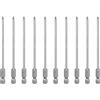 QUARKZMAN 10Pz #0 Punte Cacciavite Phillips PH0 1/4 Gambo Esagonale 4.33 (110mm) Lungo Acciaio S2 Magnetiche Inserti per Avvitatore Cacciavite Elettrico Punte Trapano 0.118 (3mm) Asta