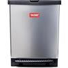 TATAY Pattumiera Cucina con Pedale 25L | Interno ed Esterno | Per Sacchetti da 30L | Plastica Resistente Senza BPA | 33,5x31x42 cm, Grigio Metallizzato