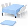 Linea Macarena Tovaglia Monouso 150x240cm in TNT Effetto Tessuto - Impermeabile e Antistrappo - Contatto Alimentare - Ideale per Feste Compleanni e Buffet - Made in Italy - 1 Pezzo in Blister - Colore (Azzurro)