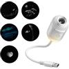 Dujuanus 2 in 1 Galaxy Projector Night Light - Proiettore Cielo Stellato USB, Proiettore Cielo Stellato e Luce Notturna, Lampada Galattica a LED orientabile a 360°, per decorare il soffitto (5-image)