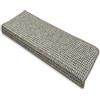 casa pura Coprigradini per Scale Interne - Antiscivolo Scale, Fonoassorbenti, Antimacchia, Vari Colori e Misure - Rettangolare - Set da 15-23.5x65 - Grigio-Beige