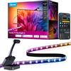 Govee LED TV Retroilluminazione 3 con Doppia Telecamera da 4 MP, Striscia LED RGBWIC 3,6 m con Sincro Schermo per TV da 55-65 Pollici, 60 LED/m, Filtro AI, Comando App/Voce, Compatibile Matter/Alexa