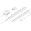 ledscom.de Luce intelligente LED sottopensile SIRIS bianco opaco, controller WLAN, piatto, smart home, abilitato Alexa, 30 cm ciascuno, 370lm ciascuno, bianco, set di 2