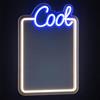 SWITCH U HI BEAUTY! Specchio Acrilico LED Neon da Parete 30x40cm - Luce Neon Decorativa, Specchio Luminoso, Decorazione Camera - Design Cool Moderno - Idea Regalo Donna Ragazza