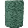 APREGGIO Corda Macramé 3mm x 100m, Filato di Cotone a Torsione Singola (Single Twist) per Arazzi, Portapiante e Decorazioni DIY - Colore: Vert