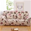 Snqzo Copridivano Copridivano super morbido Copridivano 1/2/3/4 posti Copridivano elasticizzato Copridivano con fantasia stampata Copridivano completo Copridivano lavabile(Size:4 Seater(235-300cm),Color:S)