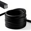 MINGJAY Profilo a LED Flessibile in Silicone,Profilo LED in Silicone Nero 5m,Profilo e Diffusore per Striscia LED,Strisce LED,Profilo in Silicones Flessibile,per Soffitto,Armadio,Bar,Pannelli Acustici