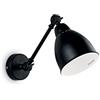 L'Aquila Design Arredamenti Ideal Lux Lampada a Parete Newton Ap1 Colore Nero e Montatura in Metallo