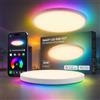 ADAKAT Smart LED RGB CCT lampada da soffitto pannello 36 W, dimmerabile, compatibile con Alexa, Google Home, controllo vocale