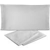 hermet Laura Biagiotti, Set Lenzuola Letto Matrimoniale In Tinta Unita In Percalle 100% Cotone, Completo Letto 4 Pezzi, Lenzuolo da Sopra + Lenzuolo Con Angoli + 2 Federe
