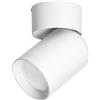 Miratic Lampada da Parete per Interni Lampada da Soffitto adatta alla lampadina GU10 max.12W (non inclusa) IP20 Ideale per casa e ufficio (su superficie - base rotonda bianca)