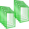 POPPSTAR Cornice magnetica A4 autoadesiva con chiusura magnetica, verde, 10 pezzi