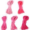 Craftora - Cordini in poliestere cerato 100 m, 0,5 mm, filo cerato rosa, per perline intrecciate, per la creazione di braccialetti dell'amicizia fai da te, gioielli, lavori di macramè