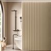 DSSHENGDS Tenda da Doccia a Fisarmonica Pieghevole Magnetica Anti-Spruzzi, Tenda divisoria per casa, Hotel, Bagno-Light Brown- 80x200cm