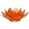 something different Arancione (2° chakra fiori di loto, conchiglia capiz portacandela