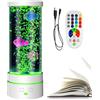Generic Lampada a forma di pesce bolla, 17 LED sensoriali che cambiano colore, acquario artificiale con 3 pesci in movimento, rilassante per camera da , ufficio, camera dei bambini, scrivania e