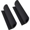 MEARCOOH Pacco 2 Gomma EVA Nero, MEARCOOH Schiuma EVA 2mm di spessore 34 x 124.5cm EVA Foam Cosplay, ad alta densità 86kg/m3 per il progetto di fai da te in costume (2PCS 2mm Nero)
