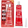 flintronic Adesivo Sigillante Alte Temperature, Adesivo Sigillante Auto e Nautica, Pasta Guarnizione Motore, Resistente, per Sigillare Vetri di Automobili, Motore, Macchina, Tubo-Rosso