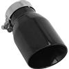 Aramox Terminale di Scarico, 160mm Punta di Scarico con Taglio Inclinato Ingresso Terminale di Scarico Auto 60mm Uscita 89mm Acciaio Inossidabile Nero per di Emissione