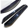 Wusecssy Kit completo di pedane fisse in alluminio per Land Rover Range Rover Sport 2013-2022/pedana laterale Nerf Bar-accessori per auto (telaio nero con particelle antiscivolo) (CKLH)