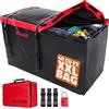 Mockins 40 CuFt Heavy Duty XXL Gancio di traino Cargo Carrier Bag | Borsa da carico in vinile per gancio di traino, 177,8 x 76,2 x 83,8 cm, impermeabile, con accessori