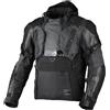 Macna Tryton NightEye impermeabile Giacca in pelle/tessuto da moto, nero, 2XL