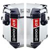 BLACK DOVES GRAPHICS Rifrangenti Adesivi bicolori compatibili con Valigie Laterali GIVI TREKKER OUTBACK 48 37 ltr Motorrad R1200GS R 1200 R1200 GS (Nero-Rosso)