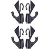 Doo Engy Supporto per cappello, clip per F-iat Grande Punto Punto Van Evo 199, sinistra e destra, 2 coppie