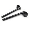Fullibars Kit semimanubri 41.7 mm compatibile con BMW K1 K100RS K1100 Custom Café Racer, Semi manubri Inclinazione 7°,tubo Ø 22mm,realizzato in CNC Alluminio