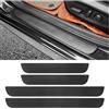 GTLM 4PCS Car Door Sill Protector,Anti-Scratch Rubber Car Door Protector Edge Guards for Door Steps,Universal Waterproof Door Threshold Strips Exterior Accessories (Nero, Ampiezza 6CM)