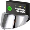 Everalo Visiera Compatibile con Agv K6 - K6s (Argento Cromo)