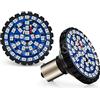 Ruiandsion 1156 LED Luce Frecce Posteriori Rossa 12V 7506 1141 93 P21W BA15S 2835 48SMD Sostituzione per Moto Harley Davidson Softail Stile Proiettile