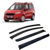 CarJoy Deflettori d'aria, deflettori laterali, compatibili con Ford Tourneo Courier I 2014-2024, parapioggia, deflettori adesivi, 4 pezzi
