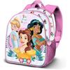 Disney Principesse Floral-Zainetto 3D Elite, Rosa, 25 x 30 cm, Capacità 7 L