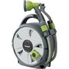 Ibergrif Ibegrif M22220 Avvolgitubo 10M con Pistola per Irrigazione 8 Modelli Regolabili, per camper, campeggio, caravan, Grigio