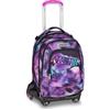 Seven Trolley Scuola Jack 8 Ruote Detach PINK FUSION, Viola, 43 L, Scomponibile, Zainetto staccabile, 4 in 1, Cross-over System, Tasche multifunzione, Scuola elementare e media, Bambina, Ragazza