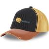 Von Dutch Berretto da baseball da uomo e donna, regolabile, berretto da baseball Xavier, Nero/Giallo/Marrone, Taglia unica