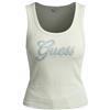 GUESS Canotte Jeans Logo Script a72c Misty Teal, blu, M