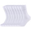 Camano CA-SOFT - 8 paia di calzini in cotone 3642, senza stampa in gomma, colore bianco, taglia 43-46