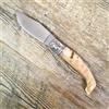 KNIFE COLTELLO 18,5 CM tipo ARBURESA MANICO IN corno di montone acciaio inox