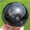 Minerali *** STUPENDA SFERA in OSSIDIANA ARCOBALENO/SILVER Messico 8,5 CM