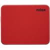 Nilox, Tappetino Mouse con Base Antiscivolo per Uso Stabile del Mouse, in Tessuto di Alta Qualità, Mouse pad Ideale per Gaming e Ufficio, Colore Rosso